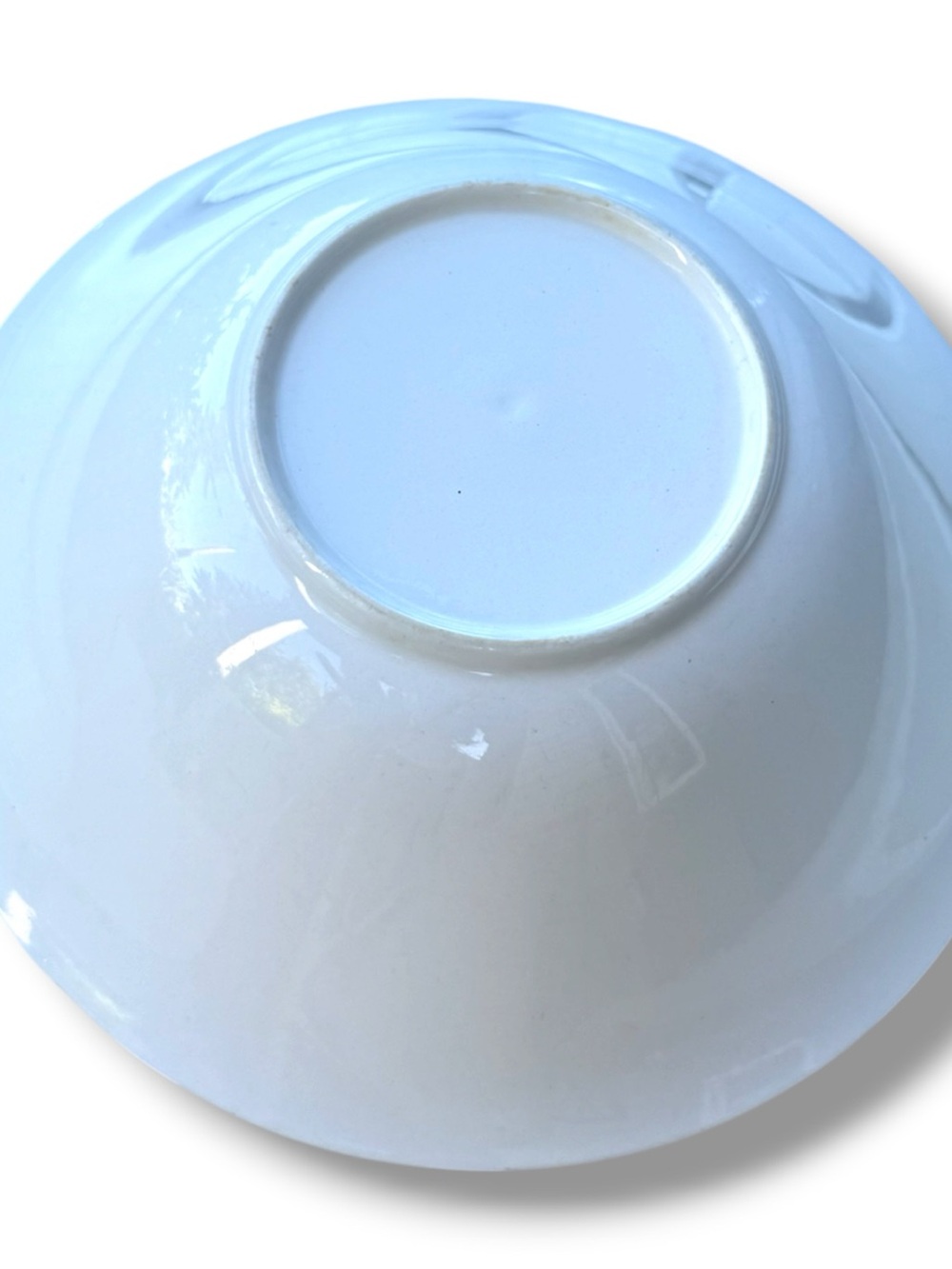 Sunnycraft Rainbow Bowl Stripe White Genuine Ironstone Hand Painted Oven Proof - Picture 9 of 10